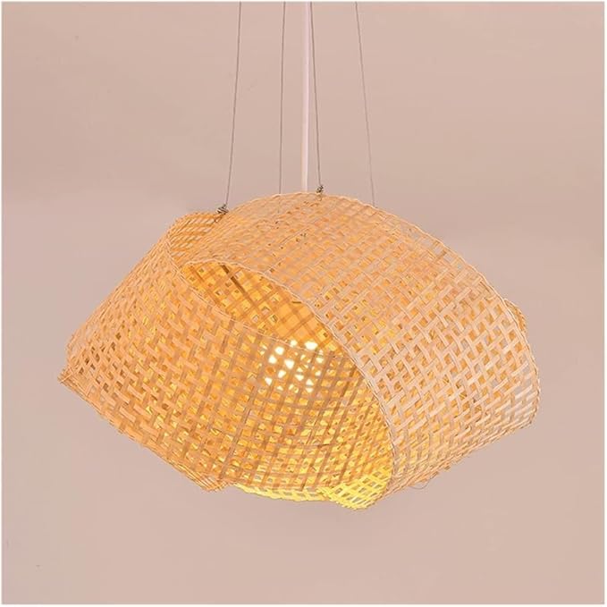 Hand-Woven Boho Chic Chandelier 🌿 | Natural Wicker Pendant Light 🌟 | Perfect for Living Room, Dining Room, or Bedroom Décor 🏡