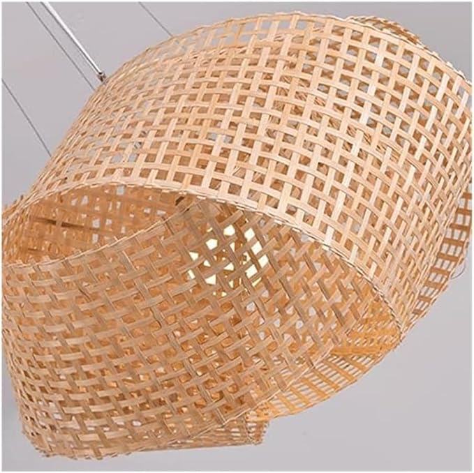 Hand-Woven Boho Chic Chandelier 🌿 | Natural Wicker Pendant Light 🌟 | Perfect for Living Room, Dining Room, or Bedroom Décor 🏡